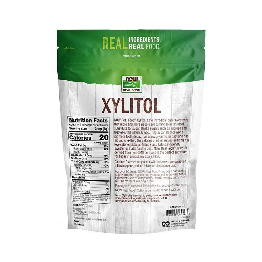 NOW Foods, Xylitol, Pure with No Added Ingredients, Keto-Friendly, Low Glycemic Impact, Low Calorie, 2.5-Pound (1134 g) Natural Foods NOW Foods USA