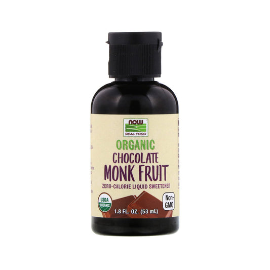 NOW Foods, Organic Liquid Monk Fruit, Chocolate, Zero-Calorie Sweetener, 1.8-Ounce (53ml) - Bloom Concept
