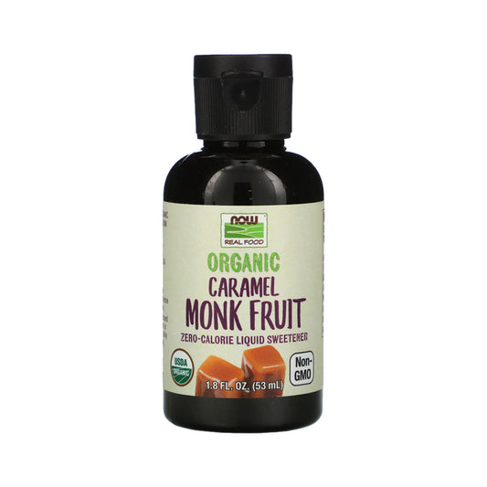 NOW Foods, Organic Liquid Monk Fruit, Zero-Calorie Sweetener, Caramel, 1.8-Ounce (53ml) - Bloom Concept