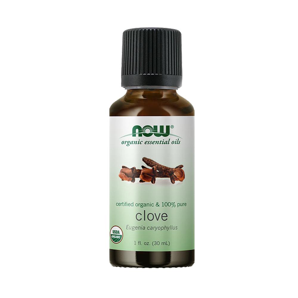 NOW Essential Oils, Organic Clove Oil, Balancing Aromatherapy Scent, Steam Distilled, 1-Ounce (30ml) - Bloom Concept