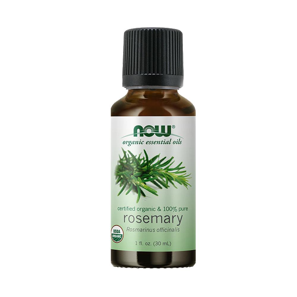 NOW Essential Oils, Organic Rosemary Oil, Purifying Aromatherapy Scent, Steam Distilled, 100% Pure, Vegan, Child Resistant Cap, 1-Ounce (30ml) - Bloom Concept
