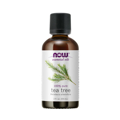 NOW Essential Oils, Tea Tree Oil, Cleansing Aromatherapy Scent, Steam Distilled, 100% Pure, Vegan, Child Resistant Cap, 2-Ounce(59 ml) Essential oils NOW Foods USA