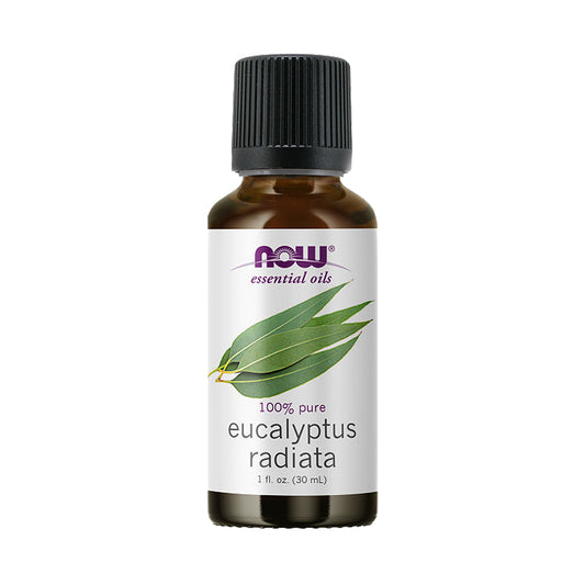 NOW Essential Oils, Eucalyptus Radiata Oil, Revitilizing Aromatherapy Scent, Steam Distilled, 100% Pure, Vegan, Child Resistant Cap, 1-Ounce (30ml) - Bloom Concept
