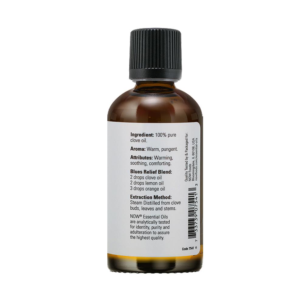 NOW Essential Oils, Clove Oil, Balancing Aromatherapy Scent, Steam Distilled, 100% Pure, Vegan, Child Resistant Cap, 4-Ounce (118 ml) - Bloom Concept