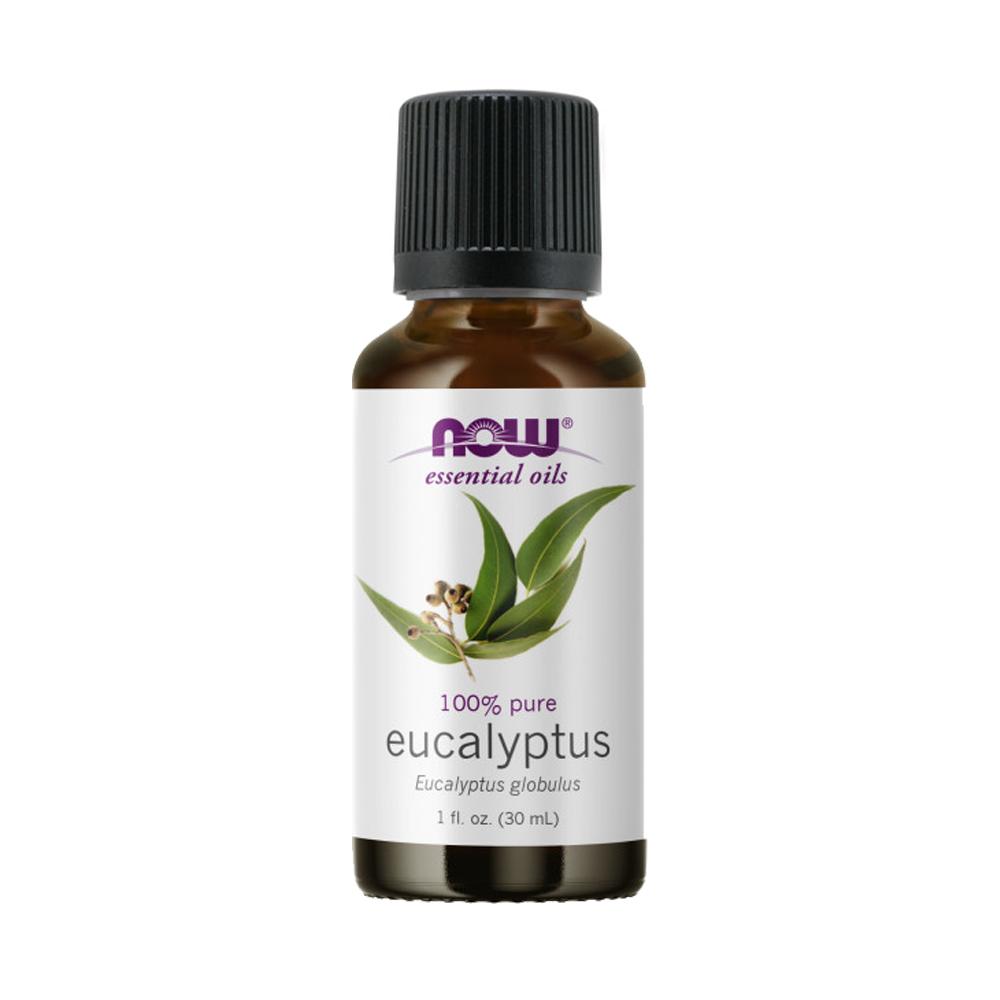 NOW FOODS Essential Oils, Eucalyptus Oil, Clarifying Aromatherapy Scent, Steam Distilled, 100% Pure, Vegan, Child Resistant Cap, 1-Ounce(30 ml) - Bloom Concept