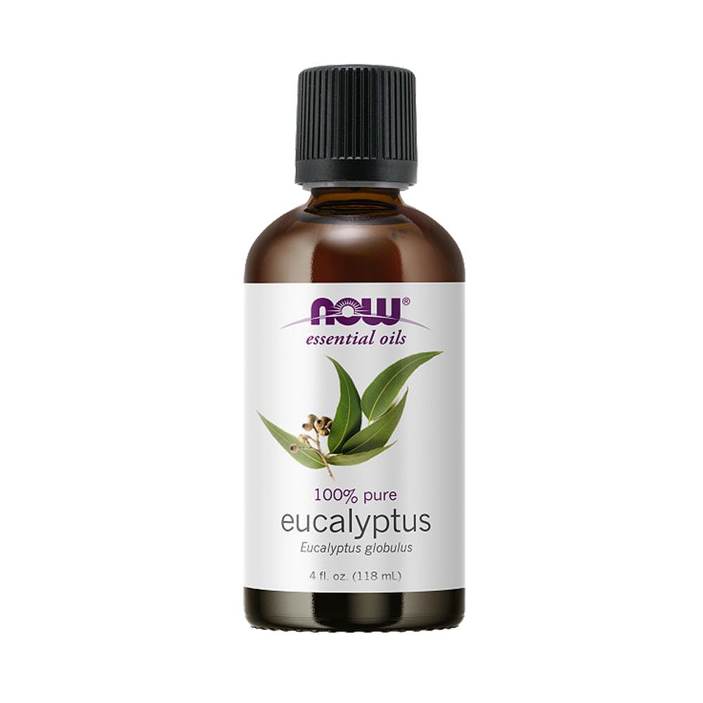 NOW Essential Oils, Eucalyptus Oil, Clarifying Aromatherapy Scent, Steam Distilled, 100% Pure, Vegan, Child Resistant Cap, 4-Ounce (118 ml) - Bloom Concept