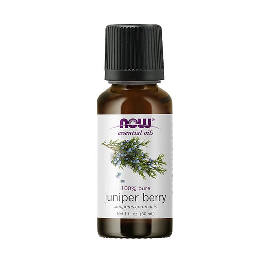 NOW Essential Oils, Juniper Berry Oil, Restoring Aromatherapy Scent, Steam Distilled, 100% Pure, Vegan, Child Resistant Cap, 1-Ounce (30ml) - Bloom Concept