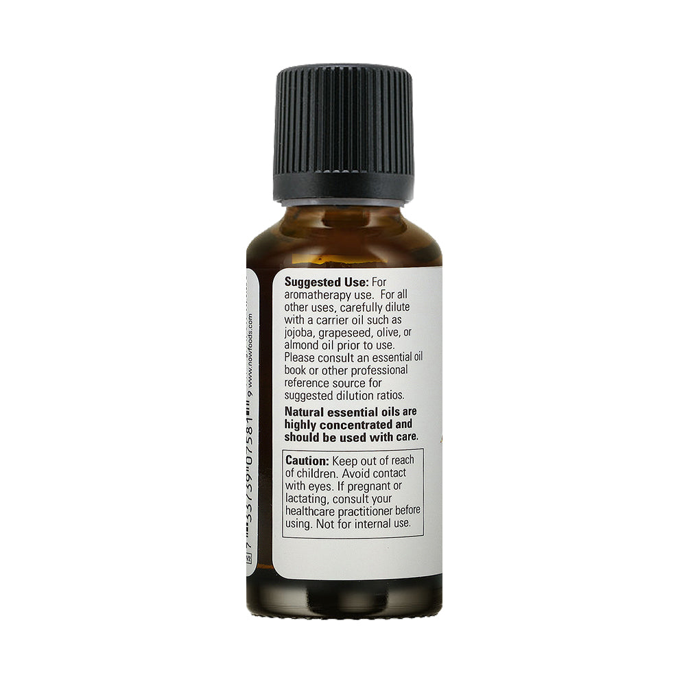 NOW Essential Oils, Nutmeg Oil, Energizing Aromatherapy Scent, Steam Distilled, 100% Pure, Vegan, Child Resistant Cap, 1-Ounce (30ml) Essential oils NOW Foods USA