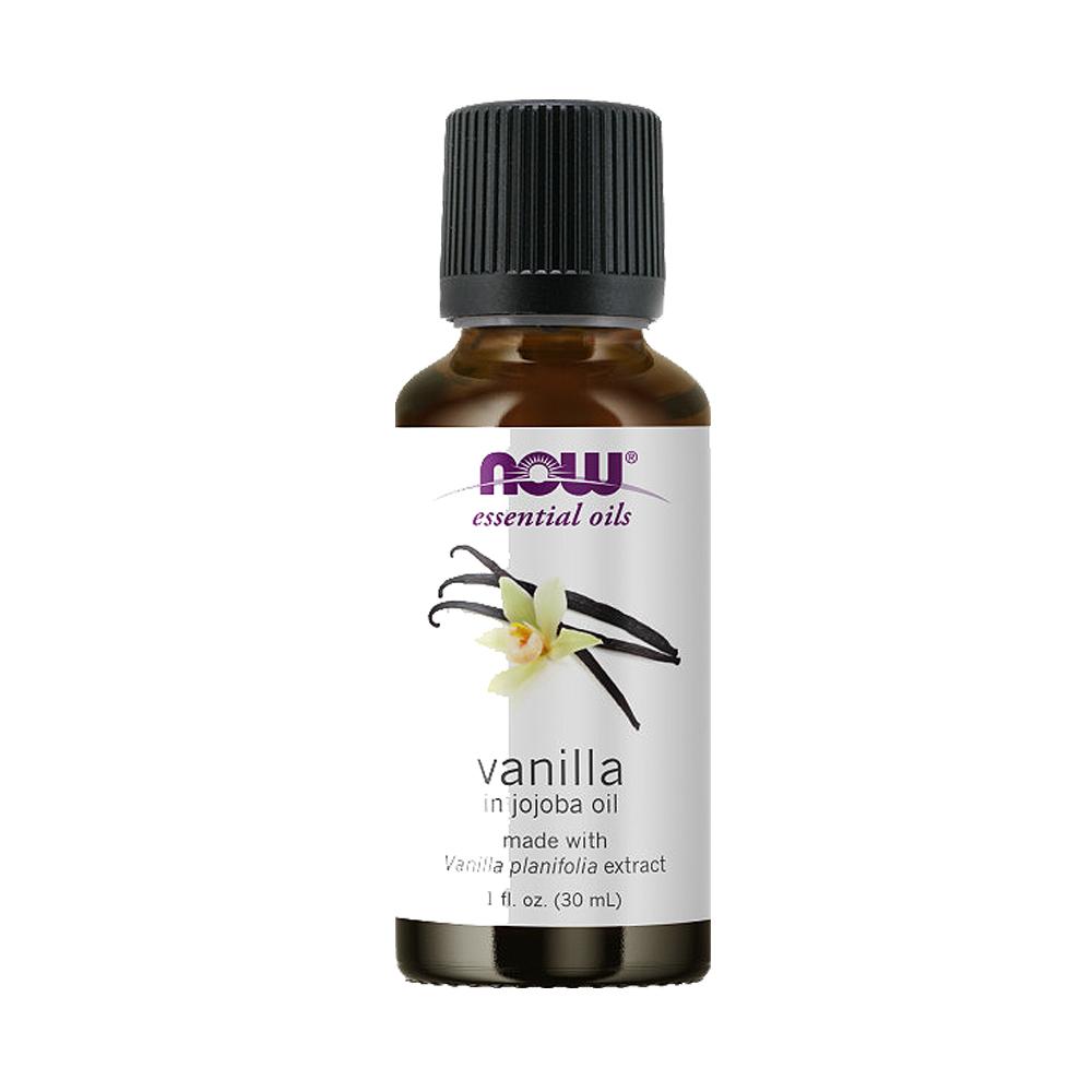 NOW Foods Vanilla Oil, Blend of Pure Vanilla Bean Extract in Pure Jojoba Oil, 1-Ounce (30ml) Essential oils NOW Foods USA