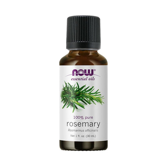 NOW FOODS Essential Oils, Rosemary Oil, Purifying Aromatherapy Scent, Steam Distilled, 100% Pure, Vegan, Child Resistant Cap, 1-Ounce (30 ml) - Bloom Concept