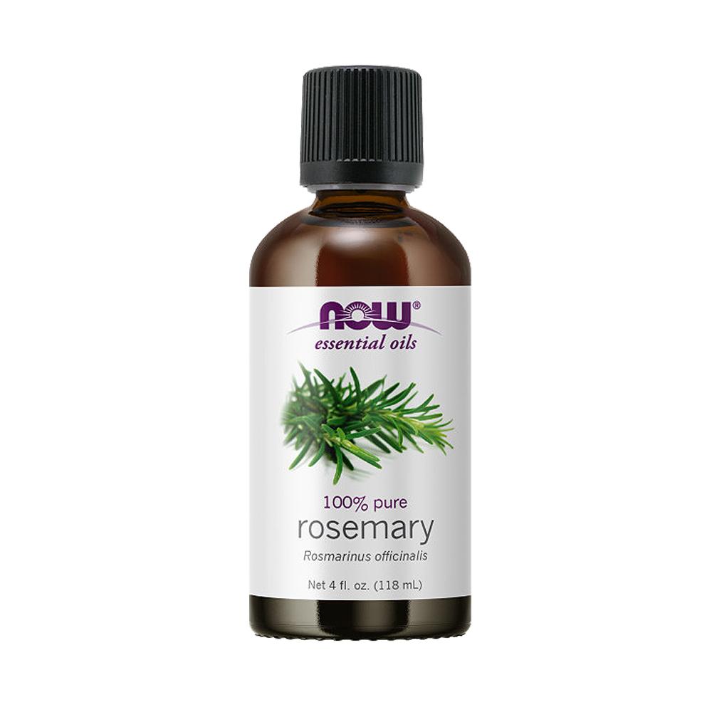 NOW FOODS Essential Oils, Rosemary Oil, Purifying Aromatherapy Scent, Steam Distilled, 100% Pure, Vegan, Child Resistant Cap, 4-Ounce (30 ml)(118 ml) - Bloom Concept