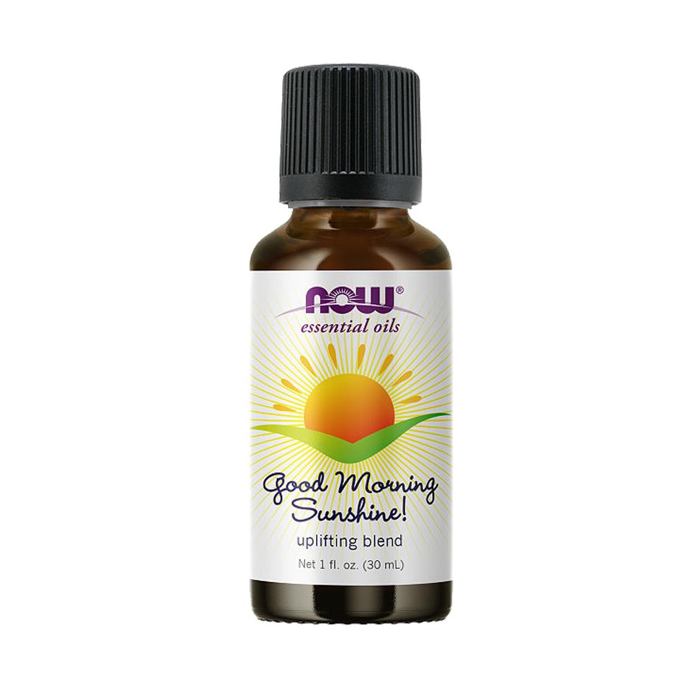 NOW Essential Oils, Good Morning Sunshine Aromatherapy Blend, Soothing Aromatherapy Scent, Blend of Pure Essential Oils, Vegan, Child Resistant Cap, 1-Ounce (30ml) - Bloom Concept