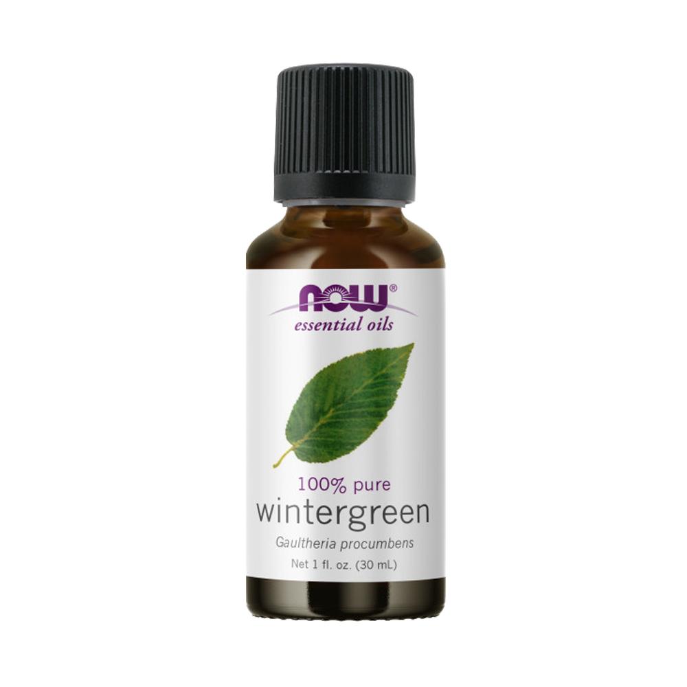 NOW Essential Oils, Wintergreen Oil, Stimulating Aromatherapy Scent, Steam Distilled, 100% Pure, Vegan, Child Resistant Cap, 1-Ounce (30ml) - Bloom Concept