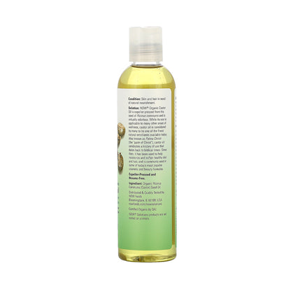 NOW Solutions, Organic Castor Oil, 100% Pure Versatile Skin Care, Multi-Purpose Skin Softener, 8-Ounce (237 ml) Personal Care NOW Foods USA