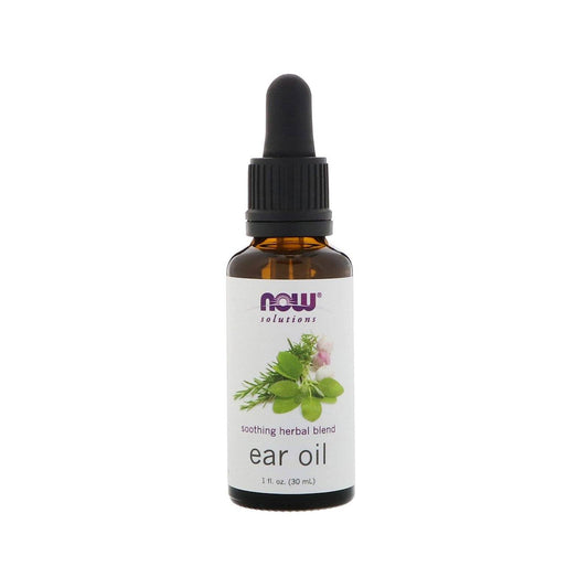 NOW Solutions, Ear Oil, Soothing Herbal Blend, Great on Mild Discomfort or Irritation, 1-Ounce (30 ml) - Bloom Concept