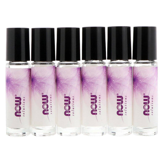 (30% OFF) Now Foods, Clear Glass Bottle Roll-On Applicator 10ml, Case of 6 - Bloom Concept