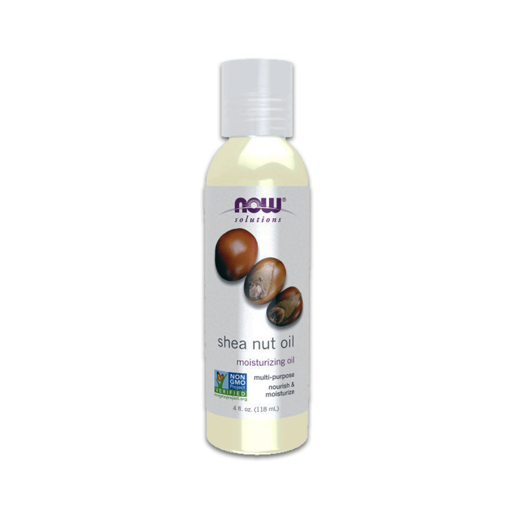NOW Solutions, Shea Nut Oil, Multi-Purpose Intense Moisturizing Oil for Skin, Scalp and Hair, 4-Ounce (118ml) - Bloom Concept