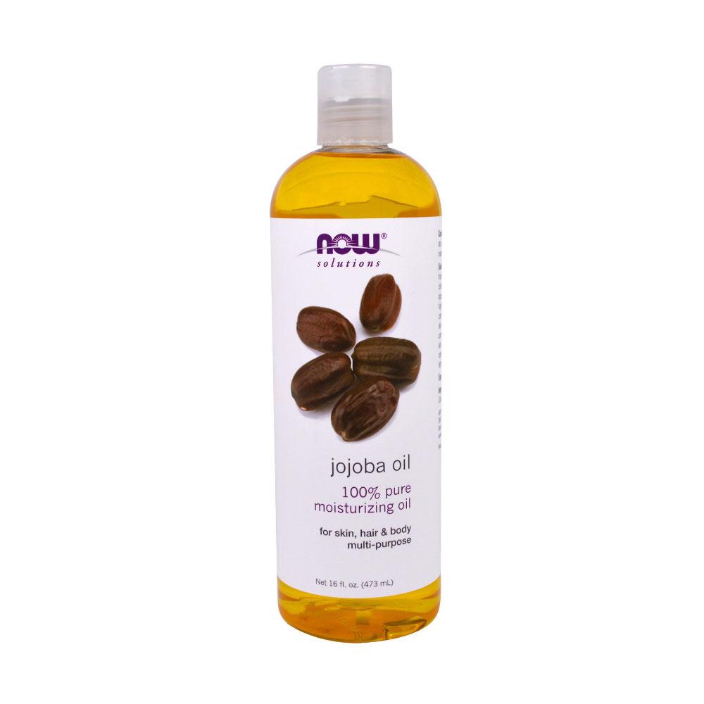 NOW Solutions, Jojoba Oil, 100% Pure Moisturizing, Multi-Purpose Oil for Face, Hair and Body, 16-Ounce (473 ml) - Bloom Concept