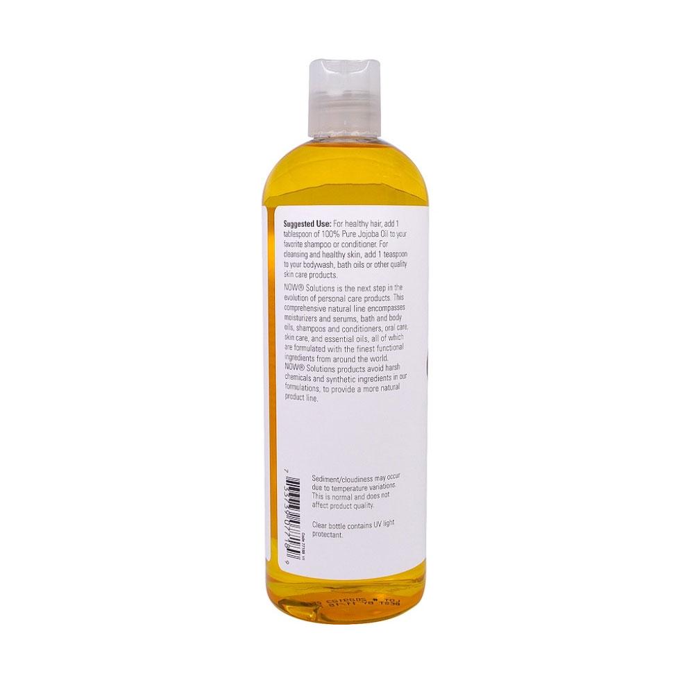 NOW Solutions, Jojoba Oil, 100% Pure Moisturizing, Multi-Purpose Oil for Face, Hair and Body, 16-Ounce (473 ml) - Bloom Concept