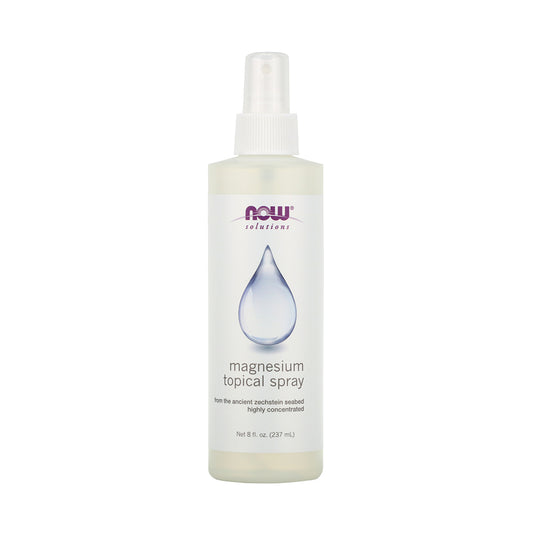 NOW Solutions, Magnesium Topical Spray, from the Ancient Zechstein Seabed, Highly Concentrated, 8-Ounce (237ml) - Bloom Concept