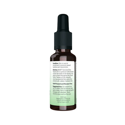 NOW Solutions, Organic Tamanu Oil, Certified Organic and 100% Pure, Promotes Hydration and Rejuvenation, 1-Ounce (30 ml Personal Care NOW Foods USA