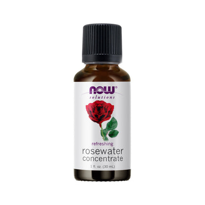 NOW Solutions, Rosewater Concentrate, Refreshing, Multi-Purpose Oil, Potpourri Scent, 1-Ounce (30ml) Personal Care NOW Foods USA
