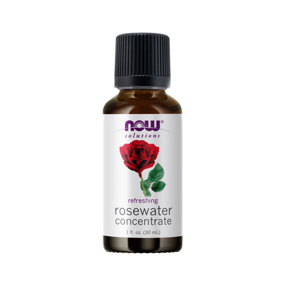 NOW Solutions, Rosewater Concentrate, Refreshing, Multi-Purpose Oil, Potpourri Scent, 1-Ounce (30ml) - Bloom Concept