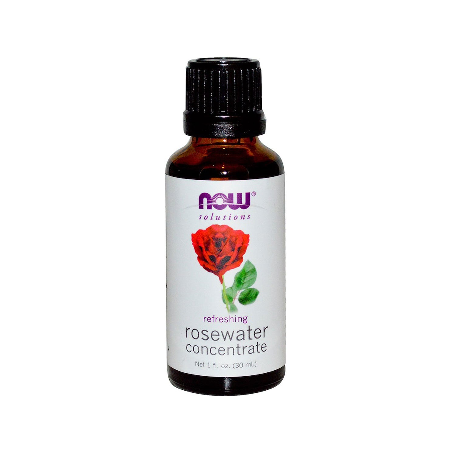 NOW Solutions, Rosewater Concentrate, Refreshing, Multi-Purpose Oil, Potpourri Scent, 1-Ounce (30ml) Personal Care NOW Foods USA