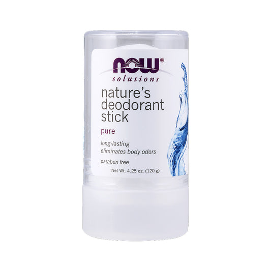 NOW Solutions, Nature's Deodorant Stick, Deodorant Stone, 100% Pure and Natural, Long-Lasting Body Odor Elimination, 3.5 oz. (99 g) - Bloom Concept