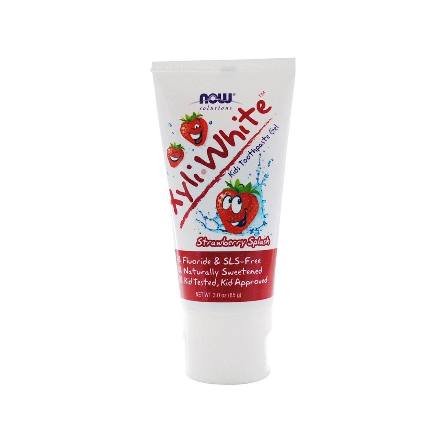 NOW Solutions, Xyliwhite™ Toothpaste Gel for Kids, Strawberry Splash Flavor, Kid Approved! 3-Ounce, packaging may varyy (85 g) - Bloom Concept