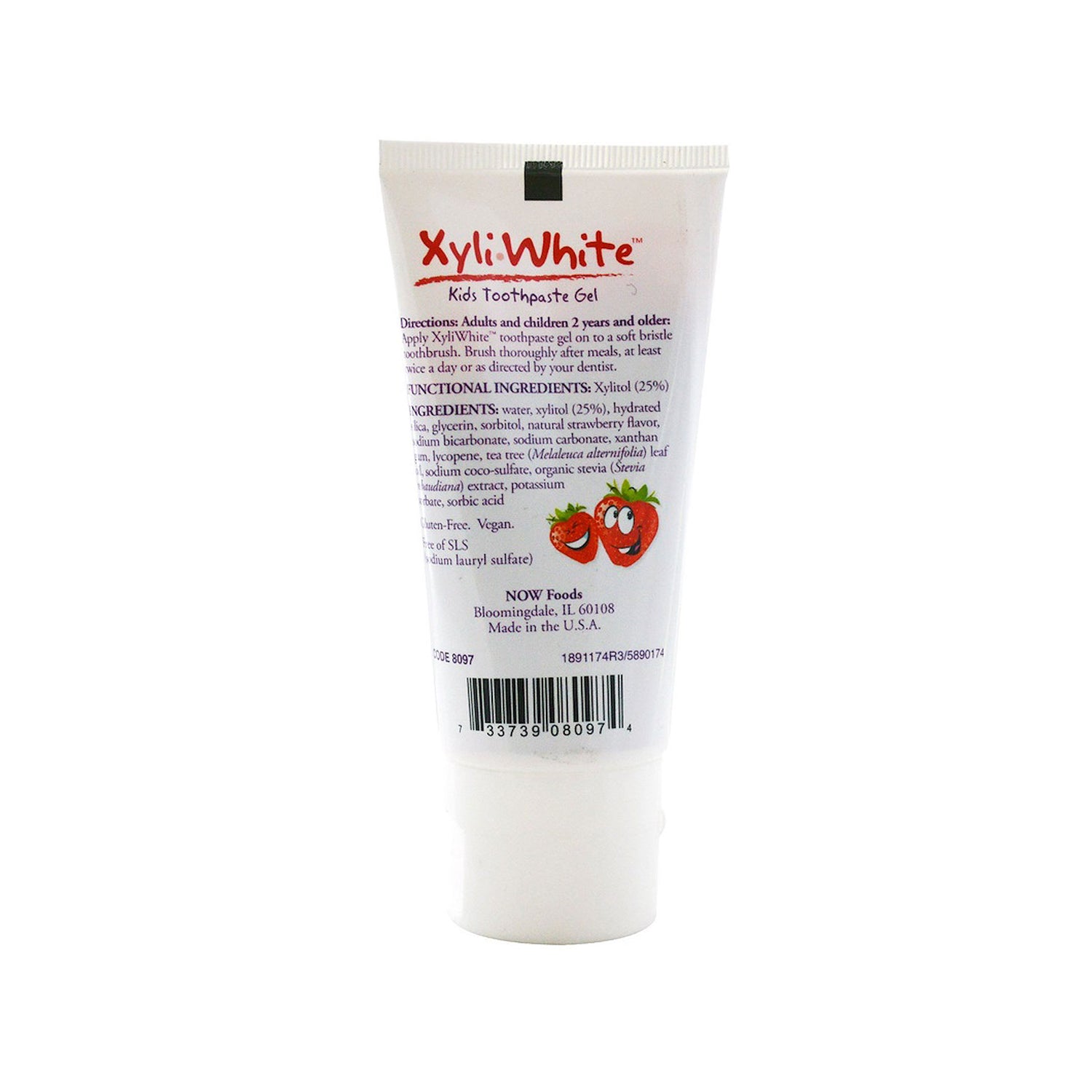 NOW Solutions, Xyliwhite™ Toothpaste Gel for Kids, Strawberry Splash Flavor, Kid Approved! 3-Ounce, packaging may varyy (85 g) - Bloom Concept
