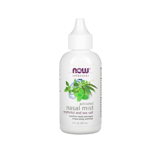 NOW Solutions, Activated Nasal Mist, Soothes Nasal Passages with Erythritol and Sea Salt, 2-Ounce (59 ml) - Bloom Concept