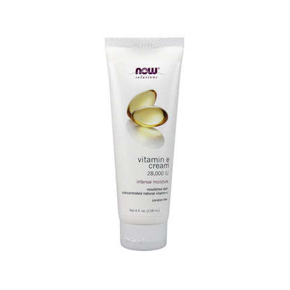 NOW Solutions, Vitamin E Cream 28,000 IU, Intense Moisture, Concentrated Vitamin E, 4-Ounce (118 ml) Personal Care NOW Foods USA