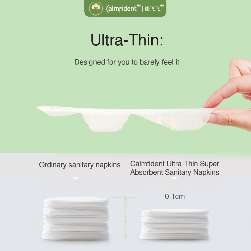Calmfident Night Use *Ultra-Thin Super Absorbent* Sanitary Napkin Pads 285mm (10pcs) - Bloom Concept