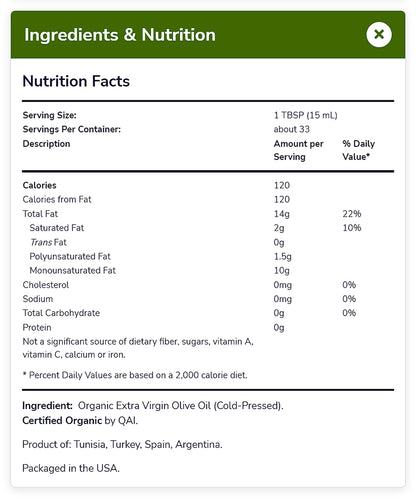 NOW Foods, Extra Virgin Olive Oil, Cold-Pressed and Unrefined, Full-Bodied, High-Quality EVOO, 16.9-Ounce (500ml) Natural Foods NOW Foods USA
