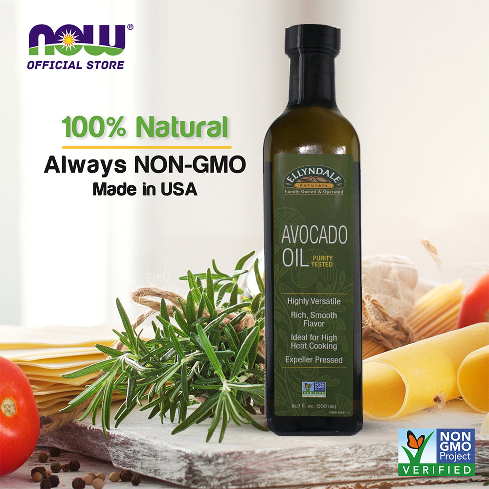 (50% OFF) NOW Foods, Avocado Cooking Oil in Glass Bottle, Rich Smooth Flavor, Expeller Pressed, Certified Non-GMO, 16.9-Ounce (500ml)--Best by 02/24 - Bloom Concept