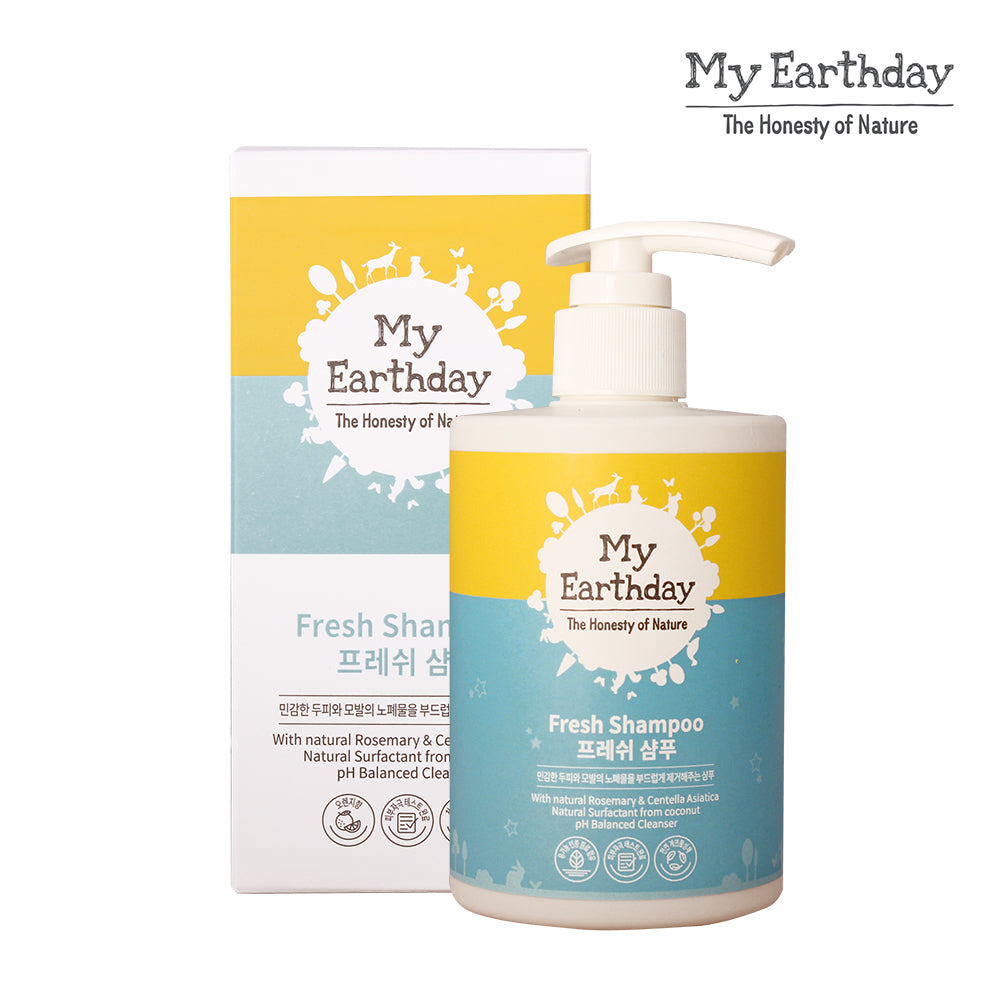 MyEarthday Fresh Shampoo formulated for Baby & Kids / Hypoallergenic, Soothing & Moisturizing 300ml - Bloom Concept
