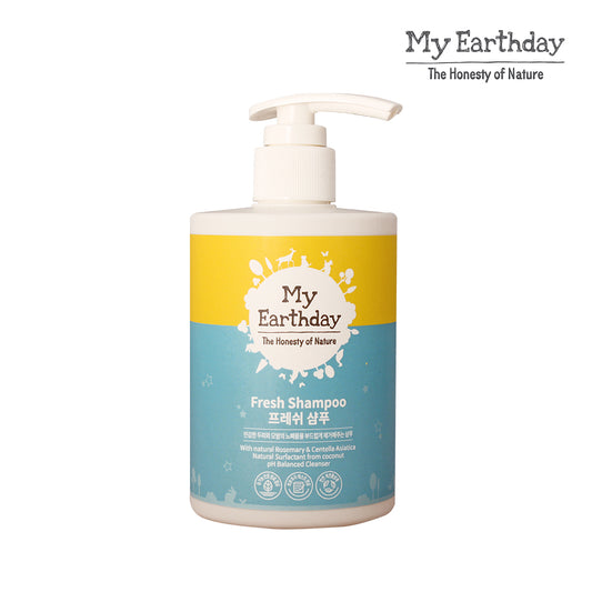 MyEarthday Fresh Shampoo 300ml - formulated for Baby & Kids, Hypoallergenic, Soothing & Moisturizing - Bloom Concept