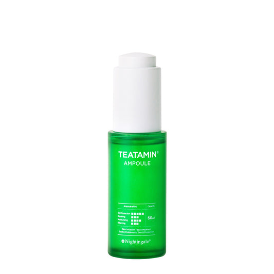 NIGHTINGALE Teatamin Ampoule - 50ml, Your Solution for Protecting Skin from Damage and Achieving Radiant Skin - Bloom Concept