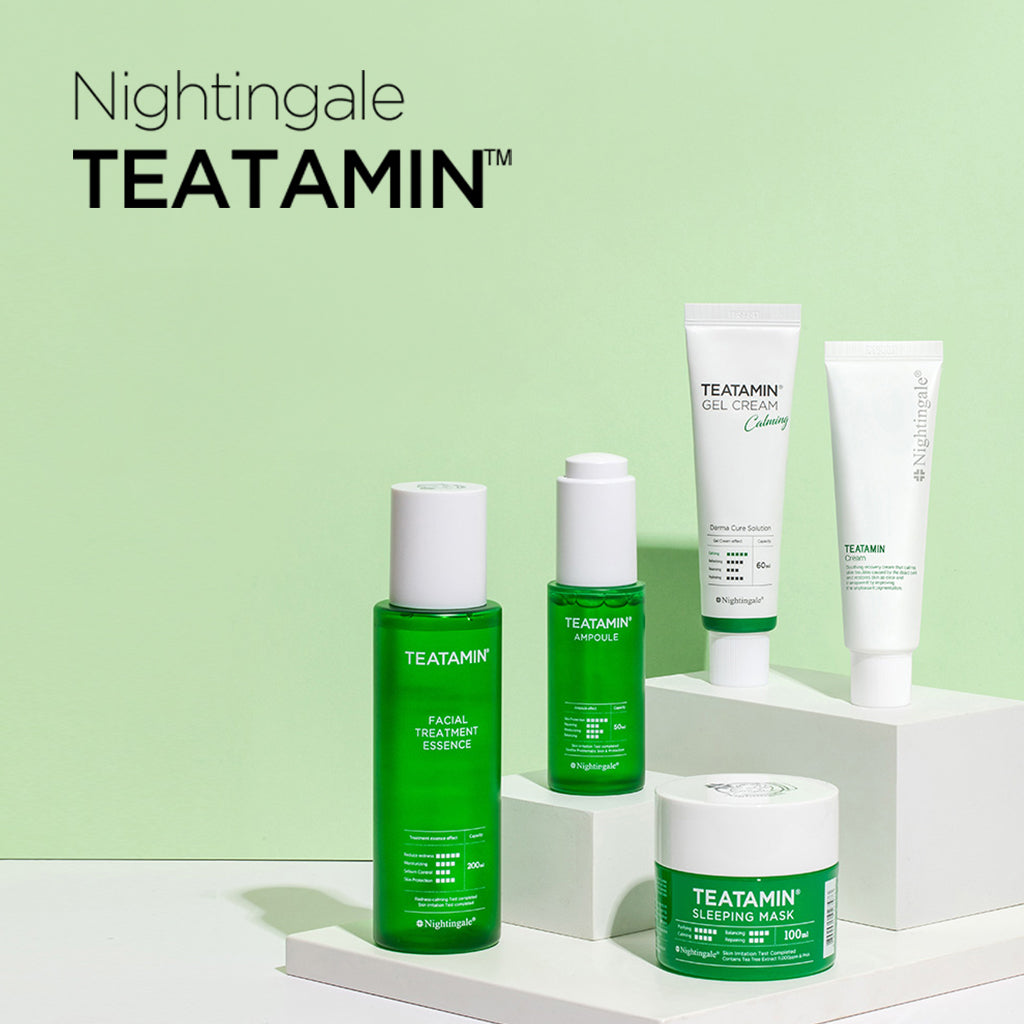 NIGHTINGALE Teatamin Ampoule - 50ml, Your Solution for Protecting Skin from Damage and Achieving Radiant Skin - Bloom Concept