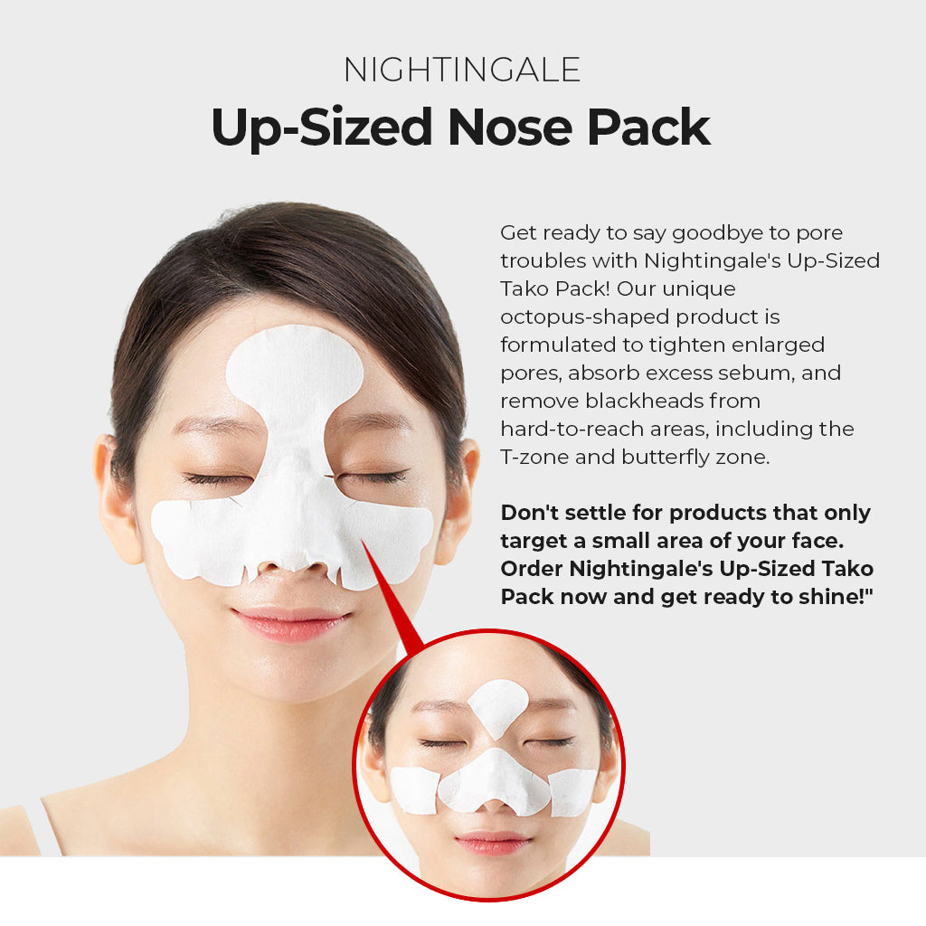 NIGHTINGALE Tako Pack - 3-Step Blackhead & Whiteheads Clear Solution for Nose and Forehead (3 Sets of 3) - Bloom Concept
