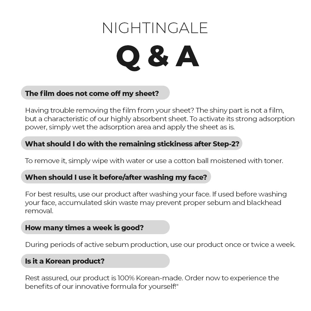 NIGHTINGALE Tako Pack - 3-Step Blackhead & Whiteheads Clear Solution for Nose and Forehead (3 Sets of 3) - Bloom Concept