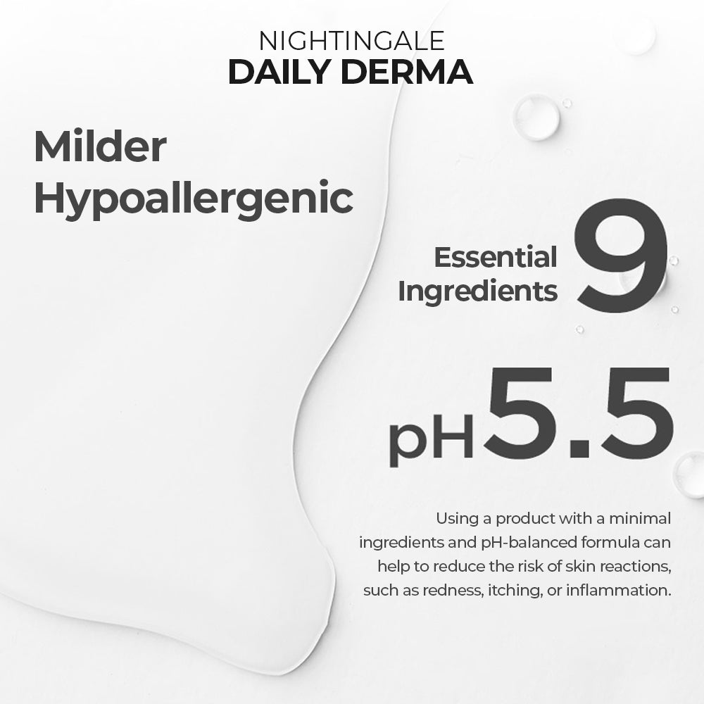Nightingale Daily Derma Cleansing Water (Mild Acid) for Gentle and Effective Skin Cleansing 300ml - Bloom Concept