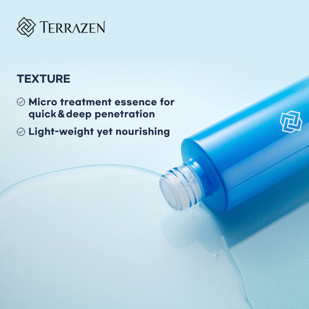 TERRAZEN Aqua Recharge Treatment Essence 150ml - Boosting Moisturizing Treatment for Dry, Dehydrated Skin - Bloom Concept