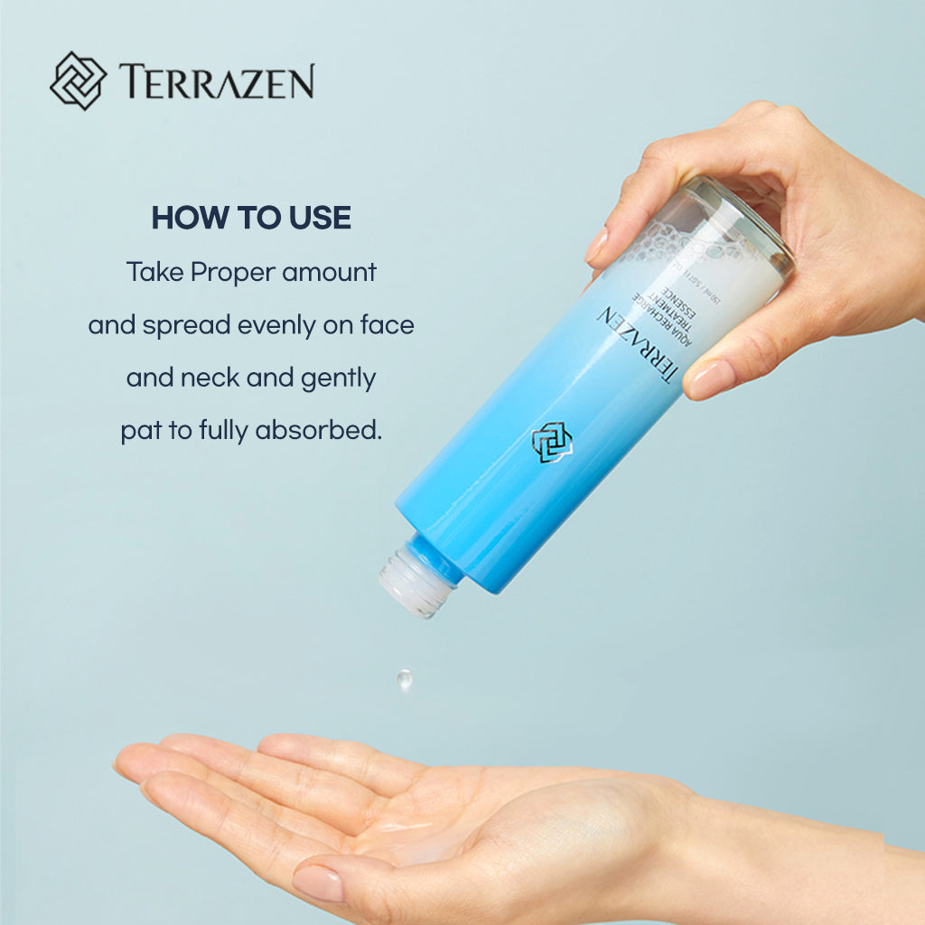 TERRAZEN Aqua Recharge Treatment Essence 150ml - Boosting Moisturizing Treatment for Dry, Dehydrated Skin - Bloom Concept