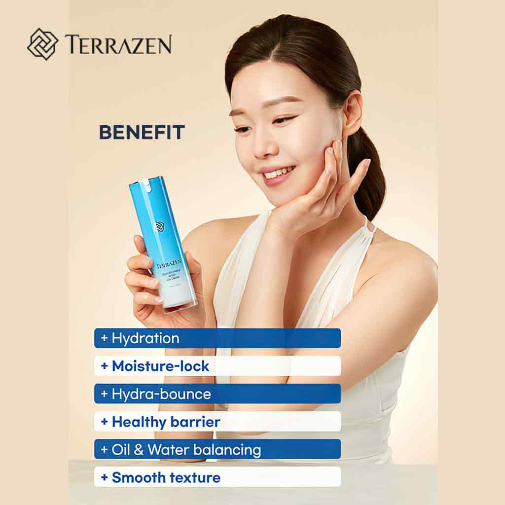 Terrazen Aqua Recharge Moist Gel Cream 15ml/60g - Balancing Aqua Gel Cream - Bloom Concept