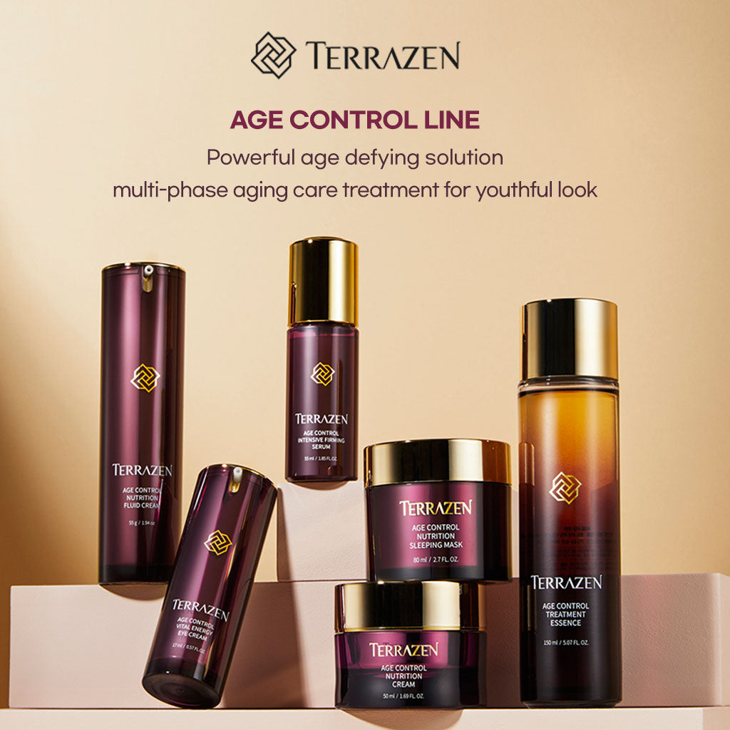 TERRAZEN Age Control Treatment Essence: A Multi-purpose Formula for Bouncy, Luminous Skin (30ml/150ml) Anti-aging, Firming, Brightening, Elasticity, and Luminous Skin in One Bottle - Bloom Concept