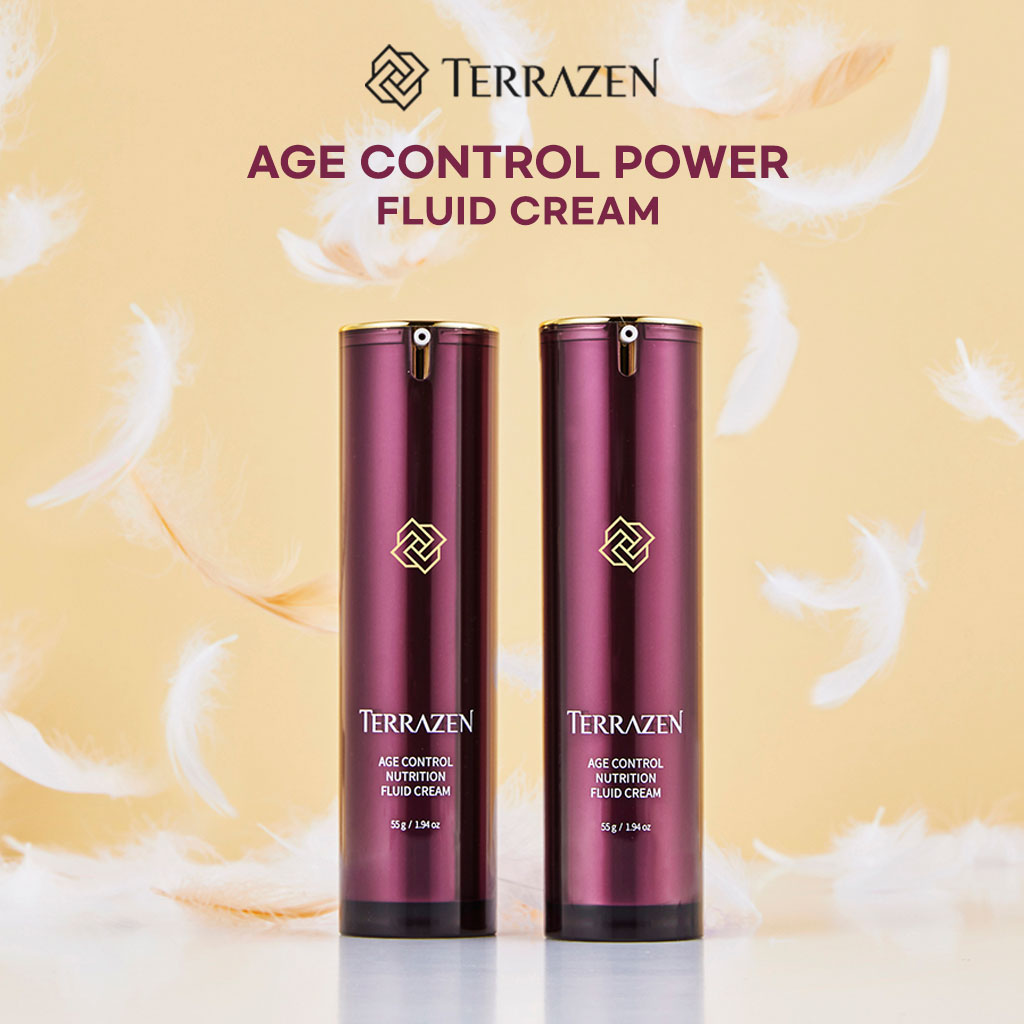 TERRAZEN Age Control Nutrition Fluid Cream: Soft, Restorative Cream that Boosts Inner Density and Creates a Smooth, Radiant Complexion 15ml/55g - Bloom Concept