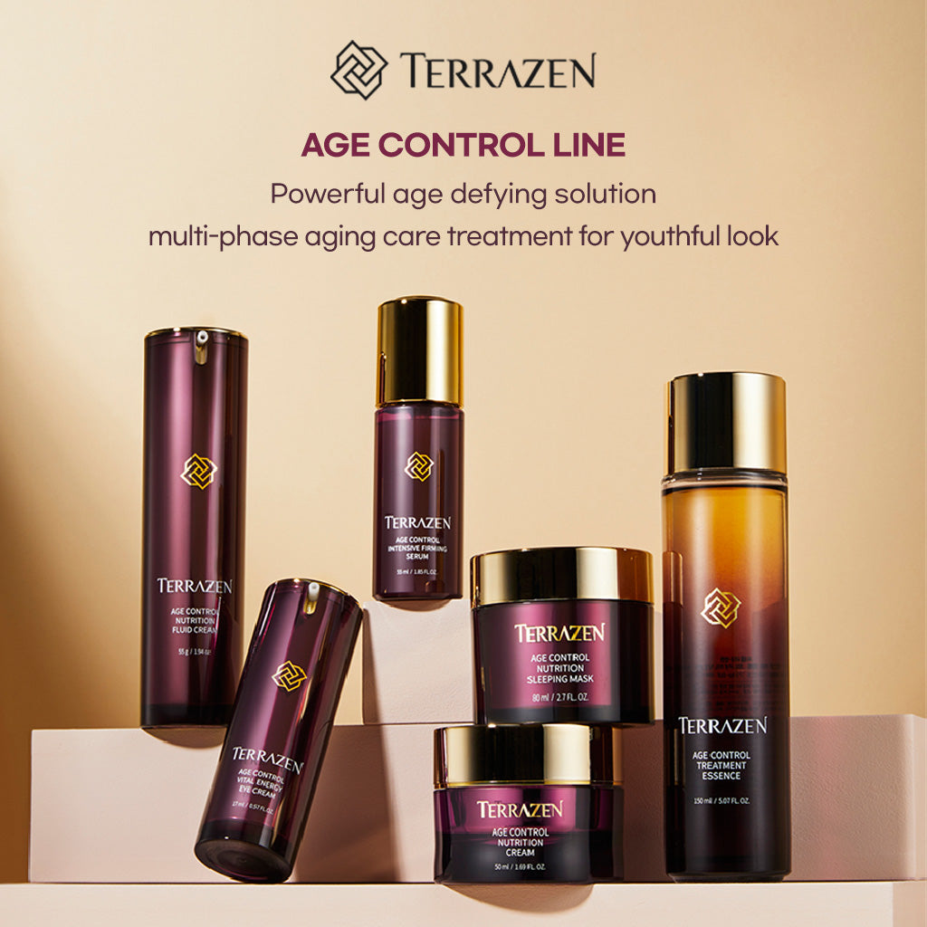 TERRAZEN Age Control Nutrition Cream: Wrinkle-Reducing Formula with Hyaluronic Acid, Plant Stem Cell, Real Protein, and Plant Squalane 15ml/50ml - Bloom Concept