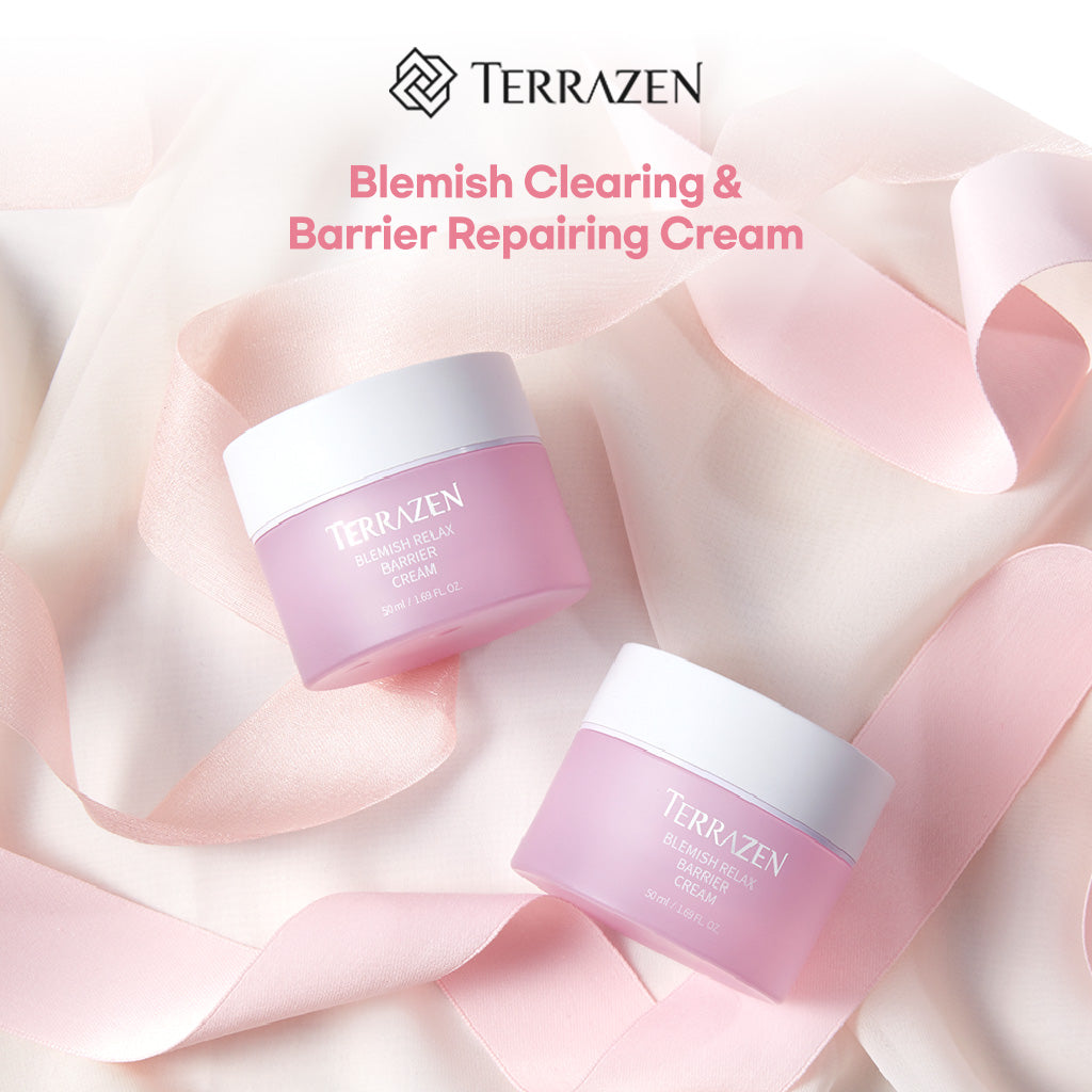 TERRAZEN Blemish Relax Barrier Cream: Clear Blemishes & Repair Sensitive Skin - Lightweight & Effective (1.69 fl.oz./50ml) - Bloom Concept